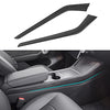 Central Console Side Trim for 2021 Tesla Model 3 & Y (Glossy Carbon Fiber)