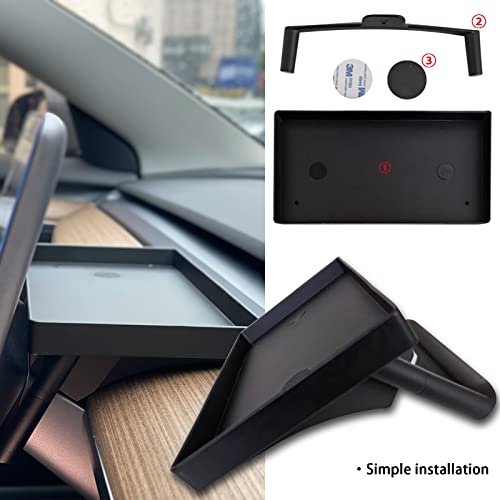 Center Touchscreen Magnetic Hidden Storage Tray for Tesla Model 3 & Y