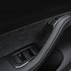 2021 2022 Tesla Model 3 Model Y 14Pcs ABS Carbon Fiber Window Control Panel Cover Door Lock Switch Trim Interior Accessories Kit
