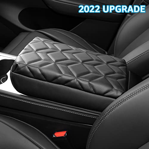 Armrest Cushion Cover with Hidden Storage Compartment for Tesla Model 3 & Y