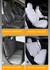 Custom Fit Full Set Leather Seat Covers for Tesla Model Y (Black/Red)