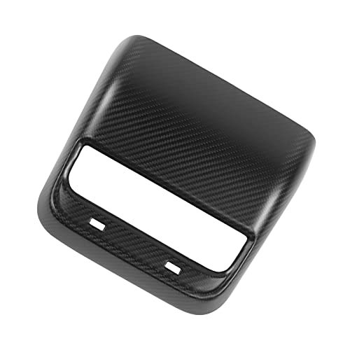 Dry Carbon Fiber Rear Air Vent Outlet Cover for 2017-2022 Tesla Model 3 & Y (Matte Carbon Fiber)