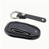 Tesla Model X Key Fob Cover Keychain Premium Aluminum Metal for Tesla Model X Smart Romote Key Fob Case Holder Accessories(Black)