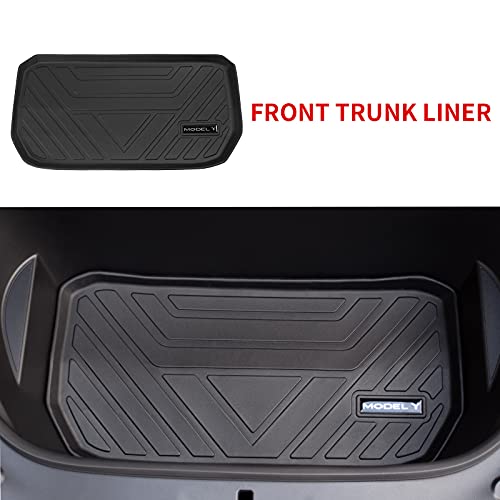 Tesla Model Y 2020-2022 Trunk Mat Floor Mats Cargo Mat Trunk Mat Cargo Liner Set(Four Trunk Mats + Floor Mats)