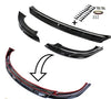 Glossy Black ABS Front Lip Splitter/Front Bumper Lip Spoiler for 2020-2022 Tesla Model Y (3 Piece Set)
