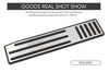 Stainless Steel Non-Slip Rubber Footrest Foot Rest Pedal Cover Pad with Adhesive for Tesla Model X Model S