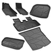All Weather Floor Mats for Tesla Model Y 5-Seat 2021 2022 Custom Fit TPE Car Floor Mats Cargo Trunk Mat Interior Accessories (Does NOT fit 7-Seat)