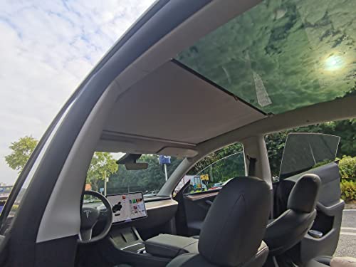 Retractable Glass Roof Sunshade for Tesla Model Y