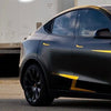 Quarter Side Window Visor Covers/Scoop Louvers for 2020-2022 Tesla Model Y (Glossy Black)