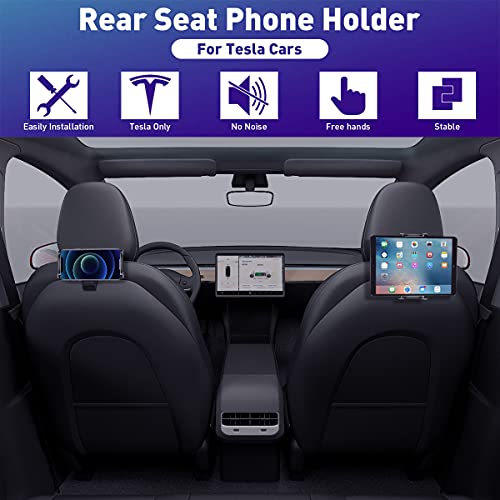 Adjustable Backseat Tablet/Phone Mount for Tesla Model S, 3, X, & Y