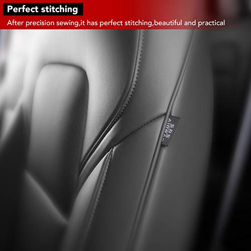 Tesla Model Y Seat Cover Black Leather Car Seat Cushion Protector Custom Fit for Tesla Model Y 2020 2021