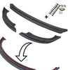 3 Piece Front Bumper ABS Lip Splitter for 2020-2022 Tesla Model Y (Matte Carbon Fiber )