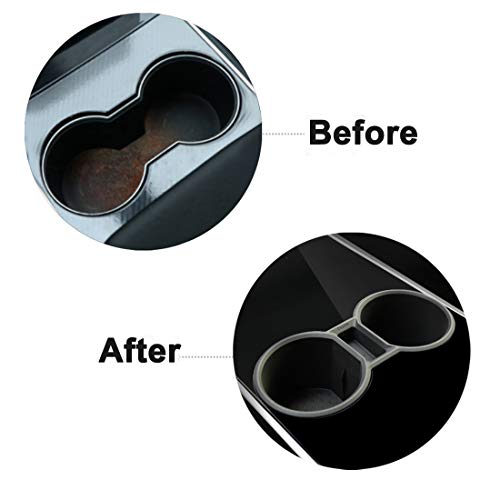 Tesla Model 3 & Y Silicone Cup Holder Insert (Black)