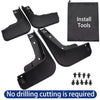 Mustang Mach E Mud Flaps Splash Guards Exterior Accessories, Mach-E mud Flaps Splash Guards(Set of Four) No Need to Drill Holes
