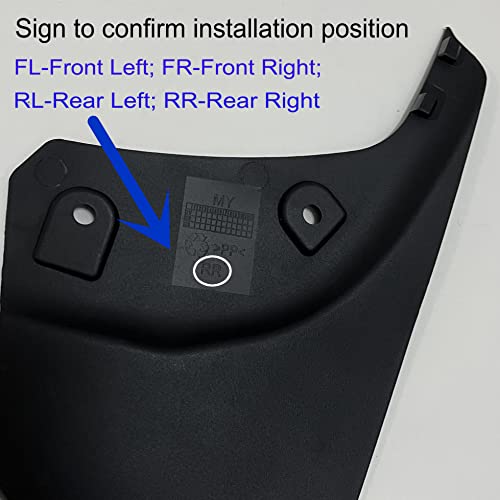 Tesla Model Y Mud Flaps Front and Rear Splash Guards Mudguard Mud flaps for Model Y 2020 2021 2022, No Need to Drill Holes (Set of 4)