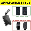 TPU Key Card Holder Case Compatible with Tesla Model 3,Key Protector Cover Accessories Including Key Chain, Pink