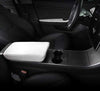 White Leather Armrest Cover for Tesla Model 3 & Y