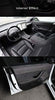 Gray Alcantara Suede Inner Door Handle Wrap/Sticker for Tesla Model 3 2017-2021+