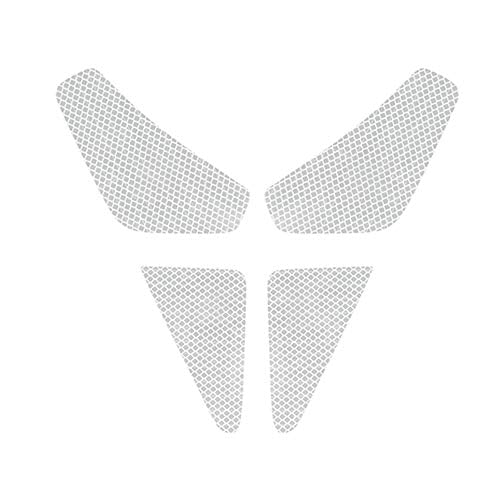 Car Door Reflective Warning Stickers Open Auto Decals Anti-Collision Safety Sign Compatible with Tesla Model 3 Accessories (White)