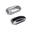 Tesla Model X Key Fob Cover Keychain Premium Aluminum Metal for Tesla Model X Smart Romote Key Fob Case Holder Accessories(Platinum Silver)