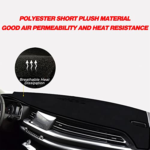 Flannel Dashboard Cover Nonslip Car Dash Board Mat Fit for 2017-2022 Tesla Model 3 Sunshade No-Glare Non-Slip Pad Carpet Sunshield Protector