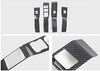 Carbon Fiber Door Handle Window Lift Button Covers for Mustang Mach E