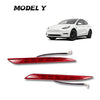Rear Fog Light for 2017-2022+ Tesla Model Y 2PCS LEDs Reflector Lamps Fishbone Style.