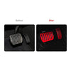 2PCS Aluminum Alloy Footrest Pedals Cover for 2018-2022+ Tesla Model 3 Model Y Anti-Slip Accelerator Brake Foot Pedal (Red)
