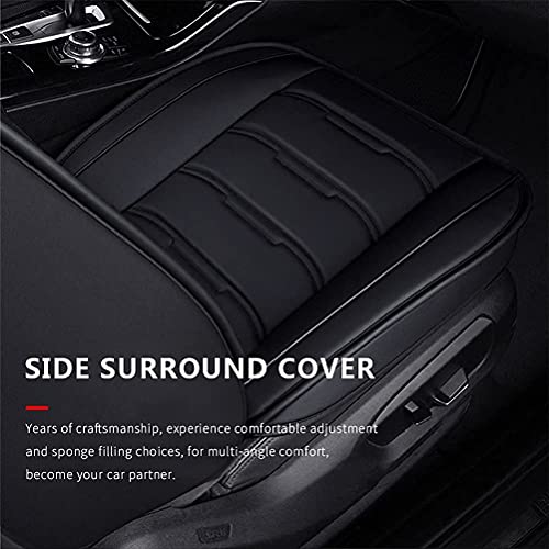 Front & Rear Seat Covers for Chevy Chevrolet Bolt EV EUV Car Seat Cover Luxury PU Leather Comfortable Wear Resistant Black×Red