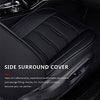 Front & Rear Seat Covers for Chevy Chevrolet Bolt EV EUV Car Seat Cover Luxury PU Leather Comfortable Wear Resistant Black×Red