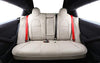 Custom Fit Full Set Car Seat Covers for Select Tesla Model S 2016 2017 2018 2019 2020 2021,Rear Seat with 3 Build in Headrests - Leatherette (Beige)