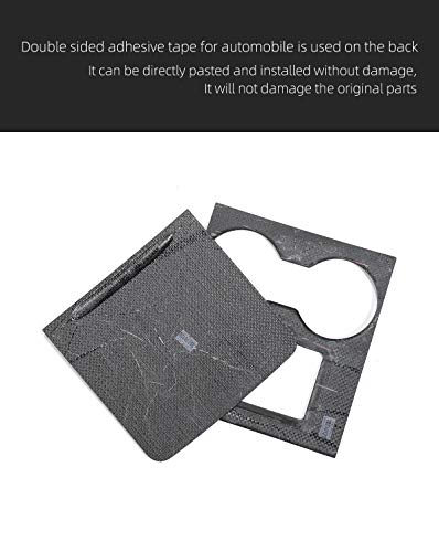 100% Real Matte Carbon Fiber Center Console Overlays for 2021-2023 Tesla Model 3 & Model Y