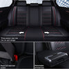 Front & Rear Seat Covers for Chevy Chevrolet Bolt EV EUV Car Seat Cover Luxury PU Leather Breathable Comfortable Black×Red
