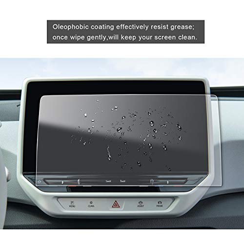 Car Navigation Screen Protector for 2020+ V*olkswagen ID.4 ID4 ID.3 ID3 Discover Pro Max 10 Inch Car Infotainment Stereo Display Center Touchscreen Protective Film (2 PCS PET Plastic Protector)