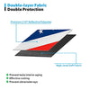 Foldable UV Reflecting Front Windshield Sunshade with Printed American Flag for Tesla Model 3 & Y