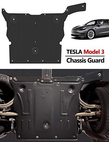 Sound Dampening Front & Rear Axle Skid Plates for Tesla Model 3