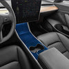Starry Sky Blue ABS Anti-Scratch and Anti-Fingerprint Center Console Wrap for 2017-2020 Tesla Model 3 & Y