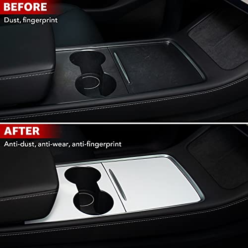 2021-2023 Tesla Model Y Model 3 Center Console Wrap Cover Kit ABS Plastic (New Console White)