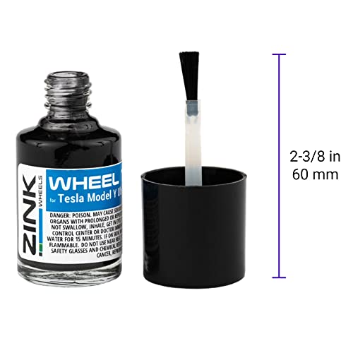 Tesla Wheel Touch Up Paint for 21" Model Y Grey Uberturbine Performance Rims - DIY Inexpensive Curb Rash Repair