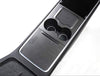 100% Real Matte Carbon Fiber Center Console Overlays for 2021-2023 Tesla Model 3 & Model Y
