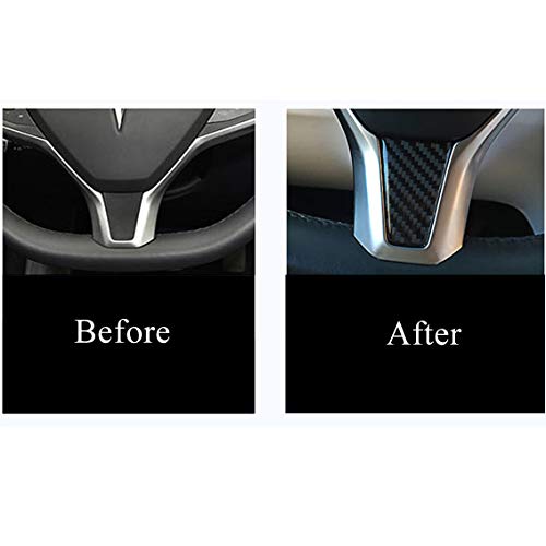 Steering Wheel Carbon Fiber Sticker for Tesla Model S and Model X