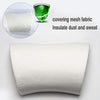 Neck Pillow Microfiber Leather car headrest Using High Elastic Polyurethane Foam Compatible with Tesla (White )