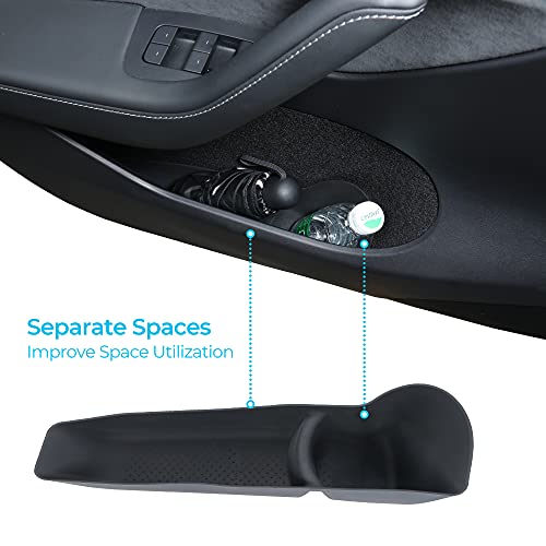 Tesla Model Y Front Door Side Storage Tray Organizer (2 Piece Set)
