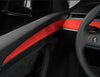 Alcantara Red Door Panel Trim Wrap/Sticker for 2021 Tesla Model 3 & Y