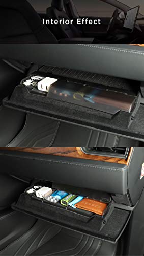 TESLA MODEL S MODEL X 2017-2022 Glove box clamshell storage box Car central control storage box (Glove box clamshell storage box)