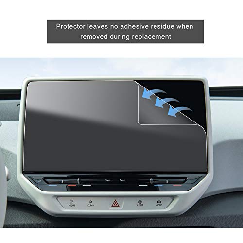 Car Navigation Screen Protector for 2020+ V*olkswagen ID.4 ID4 ID.3 ID3 Discover Pro Max 10 Inch Car Infotainment Stereo Display Center Touchscreen Protective Film (2 PCS PET Plastic Protector)