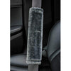 Soft Faux Sheepskin Seat Belt Shoulder Pad for a More Comfortable Driving, Compatible with Adults Youth Kids - Car, Truck, SUV, Airplane,Carmera Backpack Straps 2 Packs Dark Gray