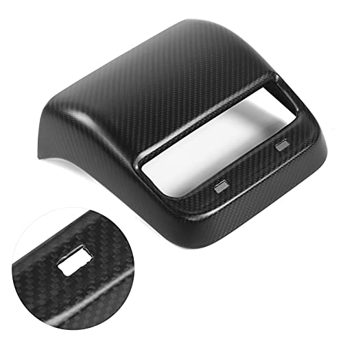 Dry Carbon Fiber Rear Air Vent Outlet Cover for 2017-2022 Tesla Model 3 & Y (Matte Carbon Fiber)
