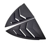 Quarter Side Window Visor Covers/Scoop Louvers for 2020-2022 Tesla Model Y (Matte Black)