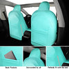 Full Coverage & Tailored Fit Faux Leather Seat Cover Set (Front & Rear) for Tesla Model Y (Tiffany & Blue)